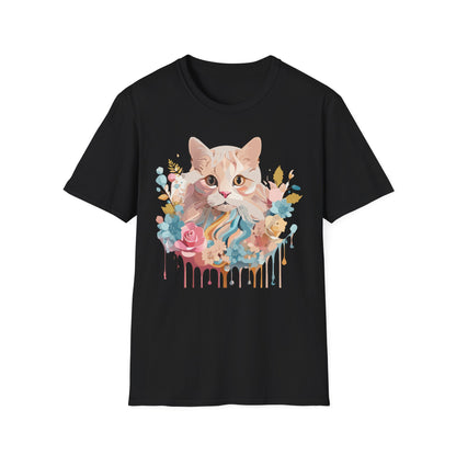 Unisex Cat Shirt Kitten Tee Cat Lover Tee Softstyle 64000 Gildan