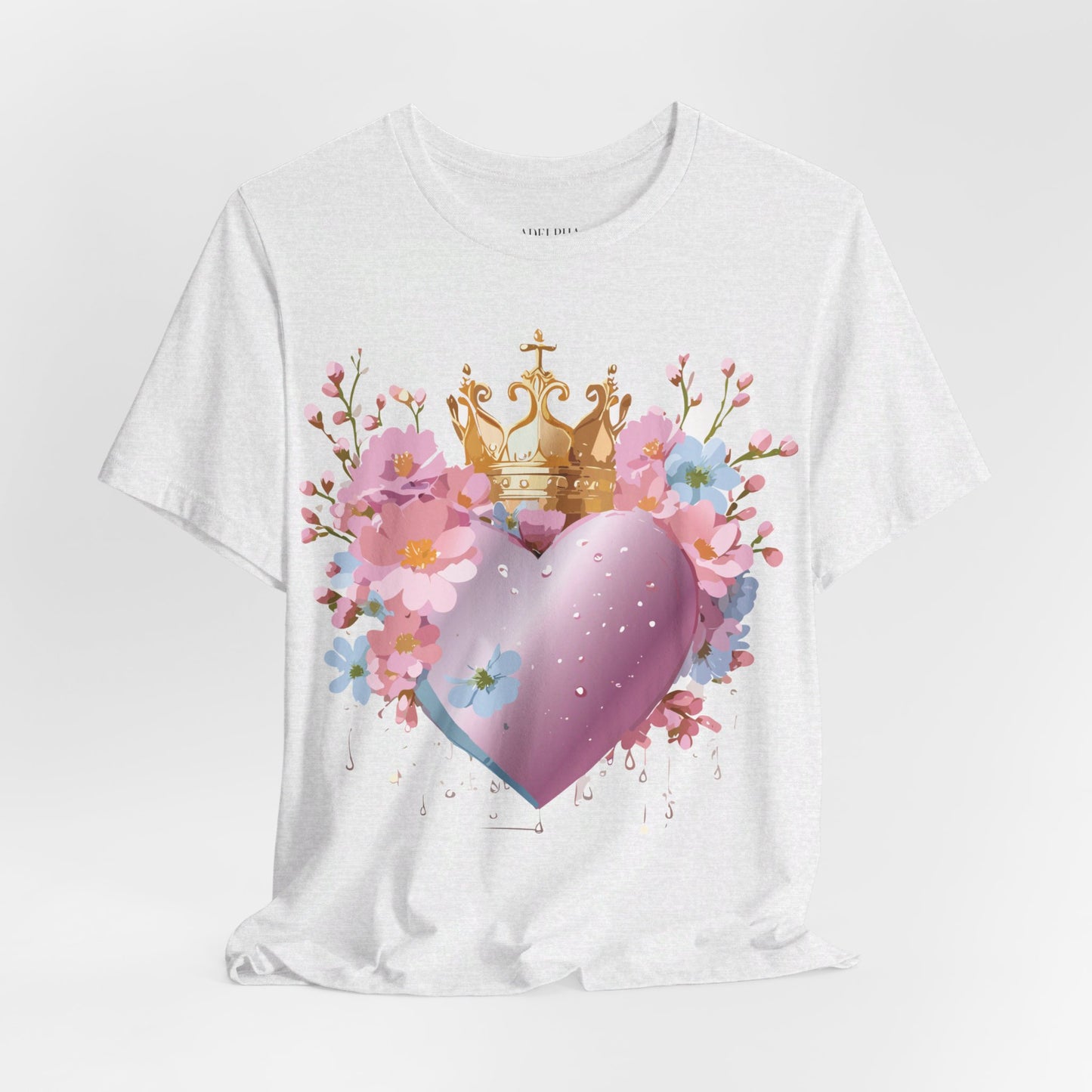 T-Shirt aus natürlicher Baumwolle – Love Story-Kollektion