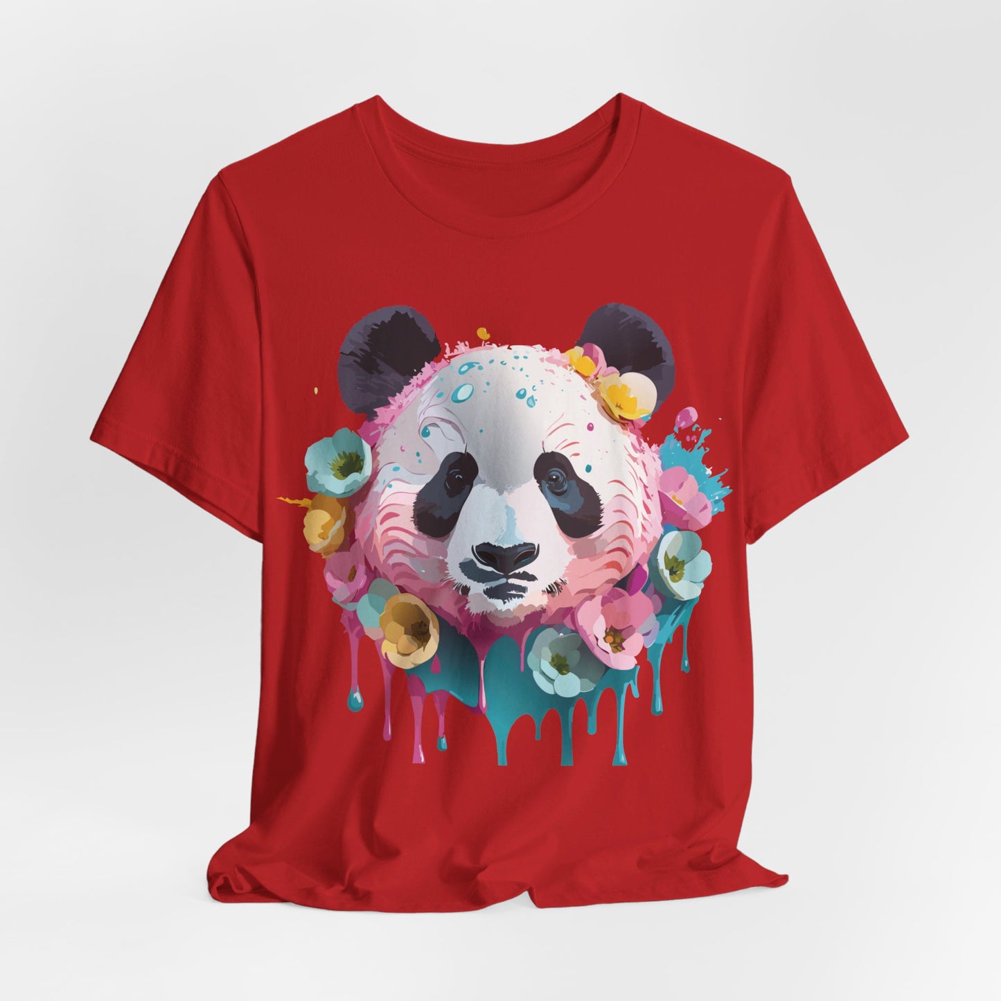 T-Shirt aus natürlicher Baumwolle mit Panda