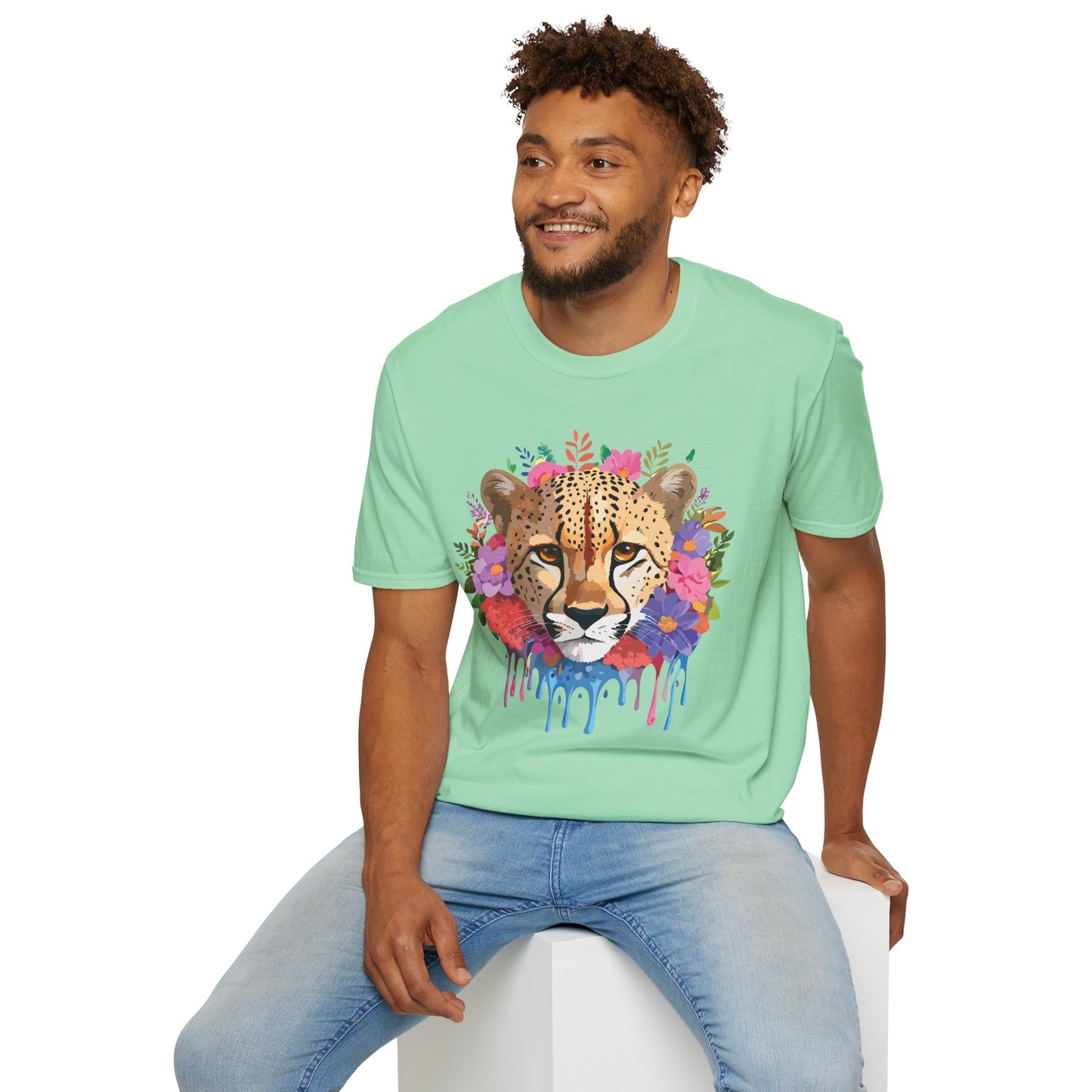 Cheetah Shirt, Shirt with Cheetah, Cheetah Tee, Shirt with Animals