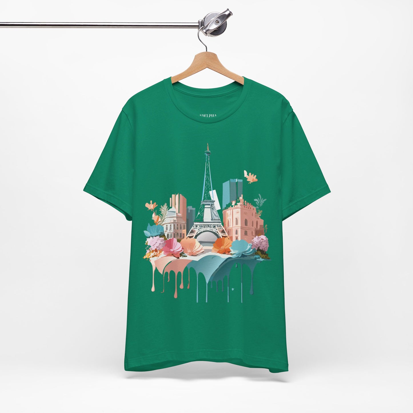 Natural Cotton Tee Shirt - Beautiful Places Collection - Paris