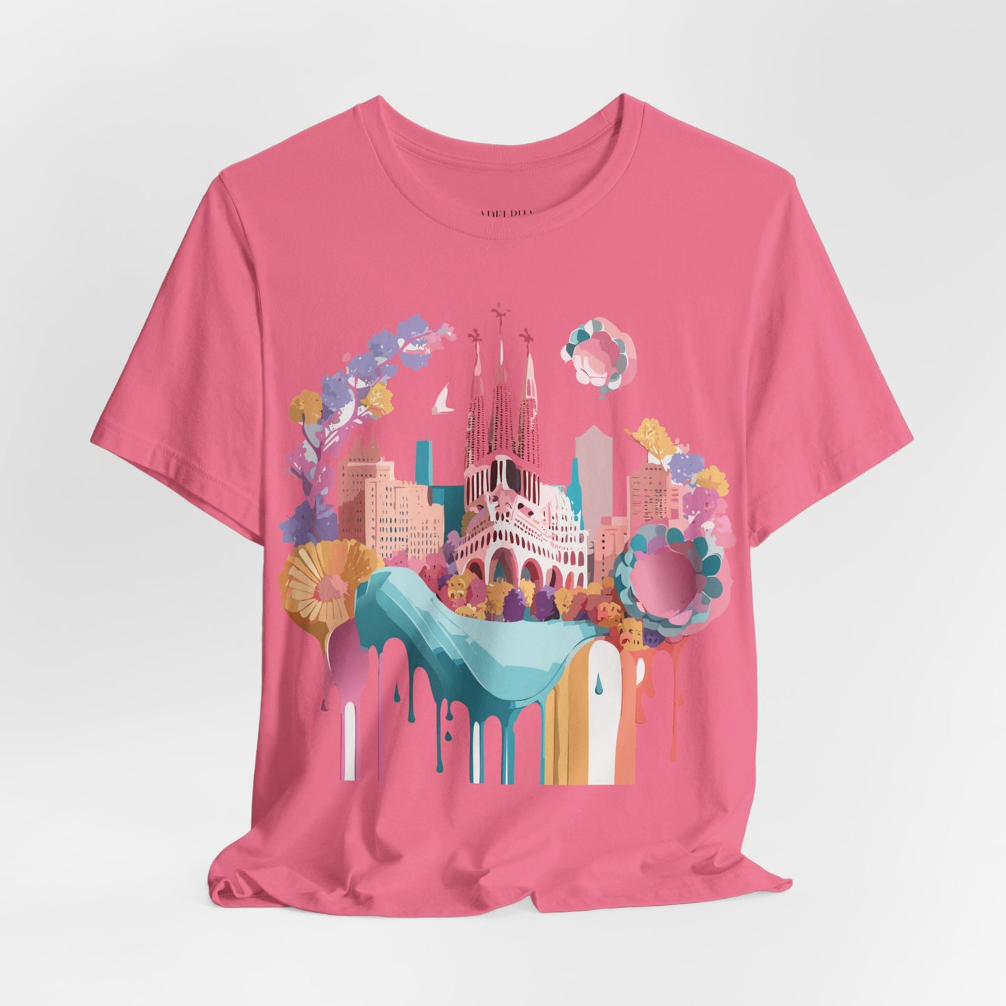 T-Shirt aus natürlicher Baumwolle – Kollektion „Beautiful Places“ – Barcelona