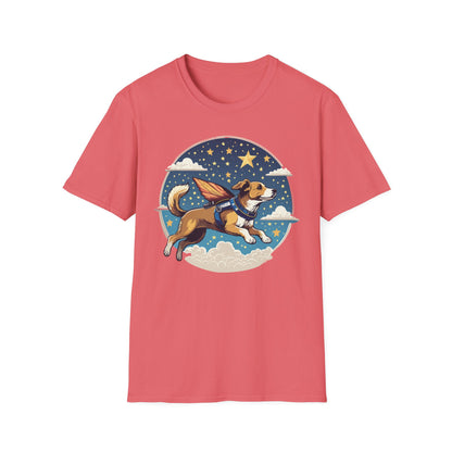 Dog Shirt Unisex Animal Print Tee Hundred Percent Cotton Softstyle Gildan 64000