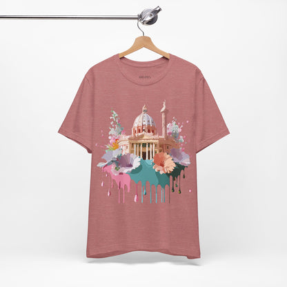 Natural Cotton Tee Shirt - Beautiful Places Collection - Rome Printify