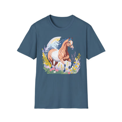 Horse Shirt Unisex Gildan Softstyle Tee 100 Ring Spun Cotton