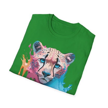 Unisex Cheetah Tee Softstyle Gildan 64000 100 Percent Cotton