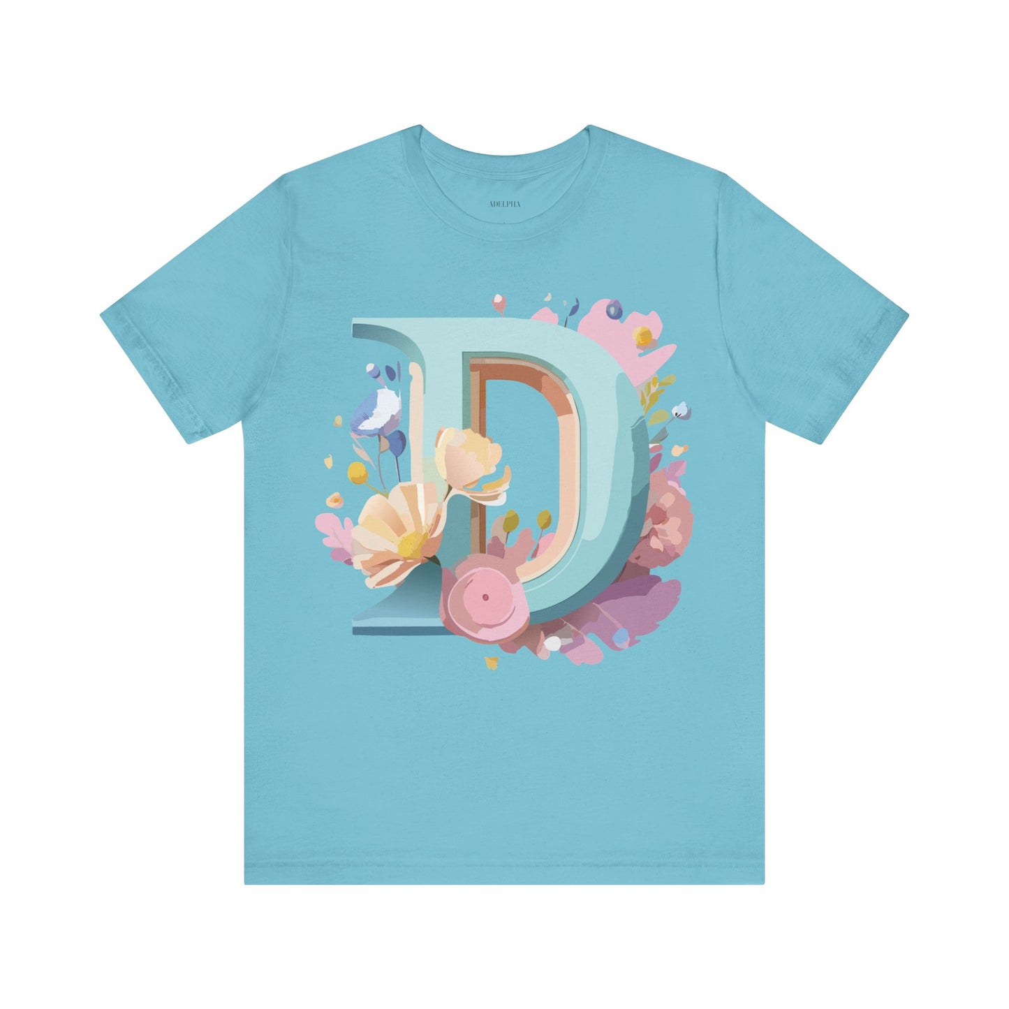 Natural Cotton Tee Shirt - Letters Collection - D