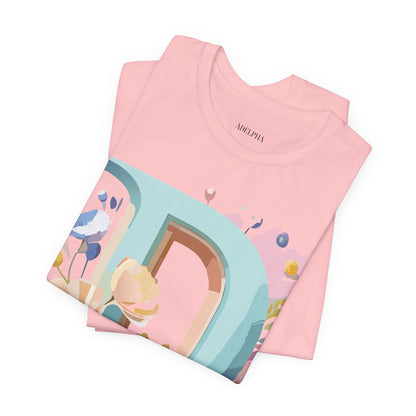 Natural Cotton Tee Shirt - Letters Collection - D Printify