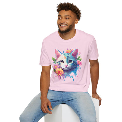 Cat Shirt Unisex Cat Lover Tee Premium Gildan Softstyle 64000 Lightweight