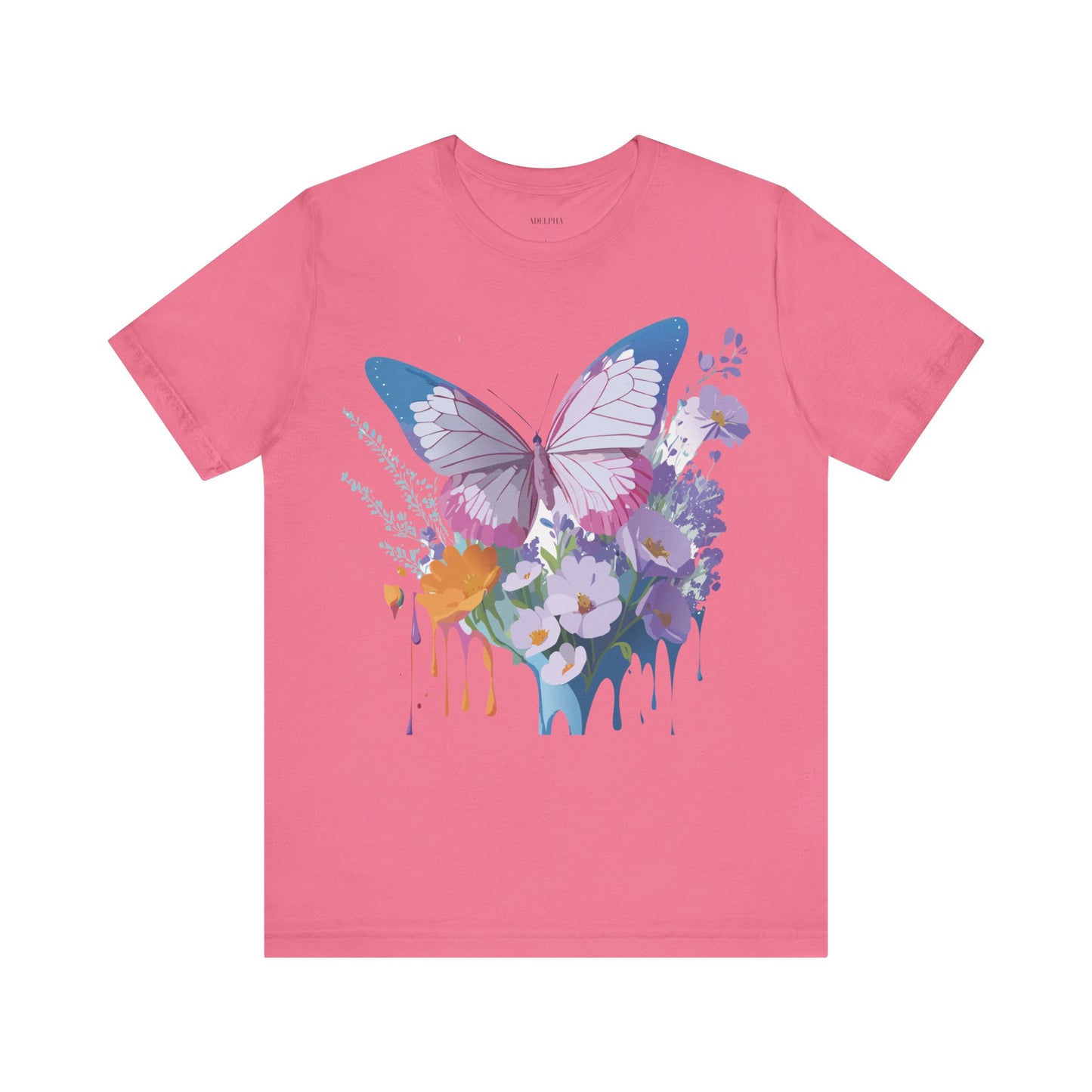 T-shirt en coton naturel avec papillon