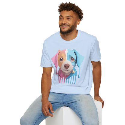 Unisex Dog Shirt Animal Tee Gildan Softstyle 64000 Cotton Tee