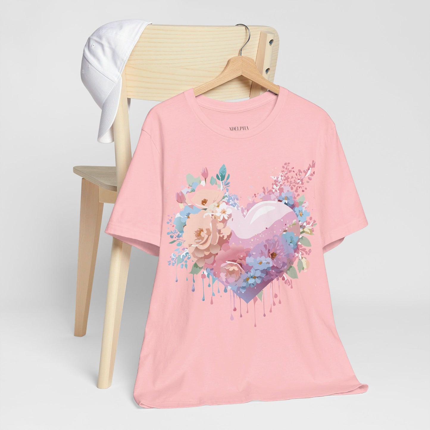 T-Shirt aus natürlicher Baumwolle – Love Story-Kollektion