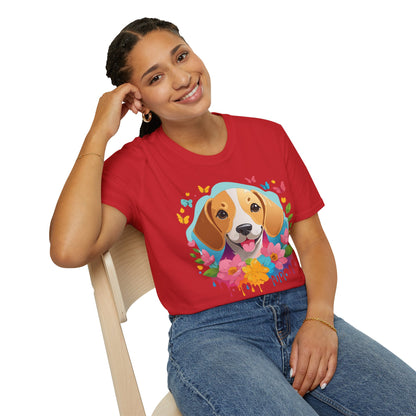Dog Shirt Unisex Animal Tee Softstyle Cotton Comfort Everyday Wear