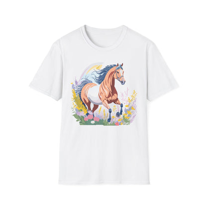 Horse Shirt Unisex Gildan Softstyle Tee 100 Ring Spun Cotton