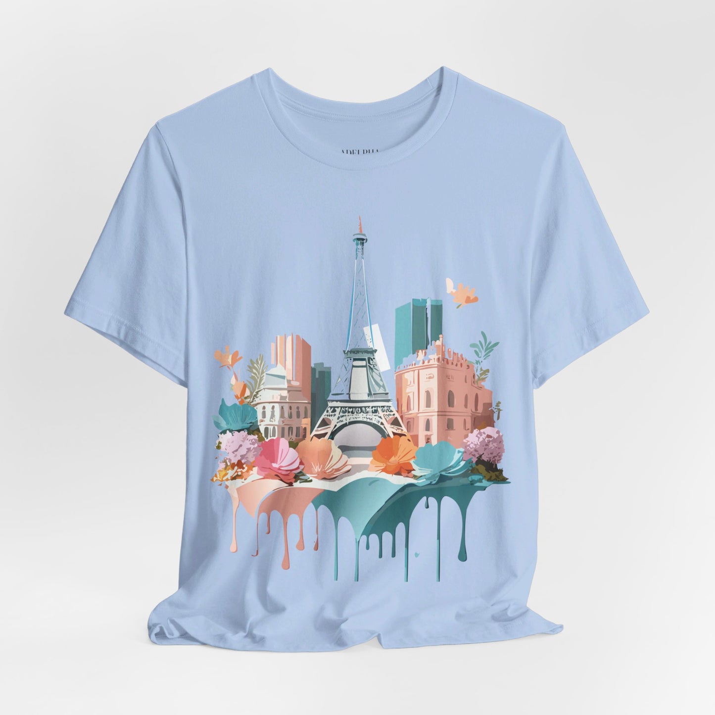 Natural Cotton Tee Shirt - Beautiful Places Collection - Paris