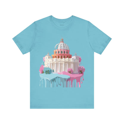 Natural Cotton Tee Shirt - Beautiful Places Collection - Rome Printify