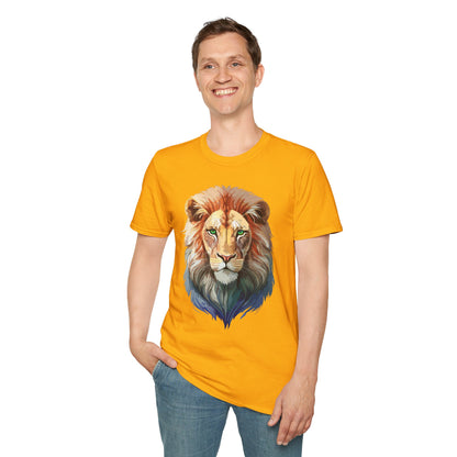 Lion Shirt Unisex Animal Tee Gildan Softstyle 64000 Cotton Tee