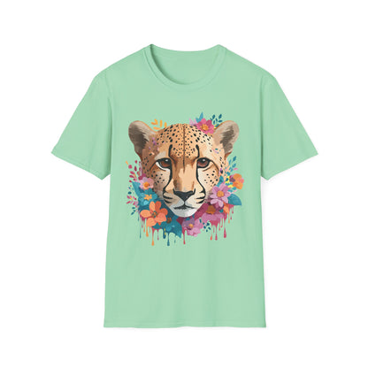 Cheetah Print Unisex Softstyle Tee Gildan 64000 Cotton Short Sleeve Shirt