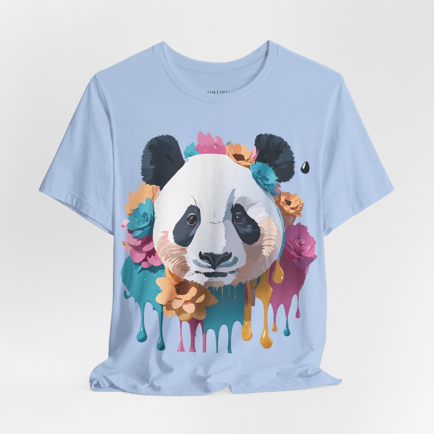 T-Shirt aus natürlicher Baumwolle mit Panda