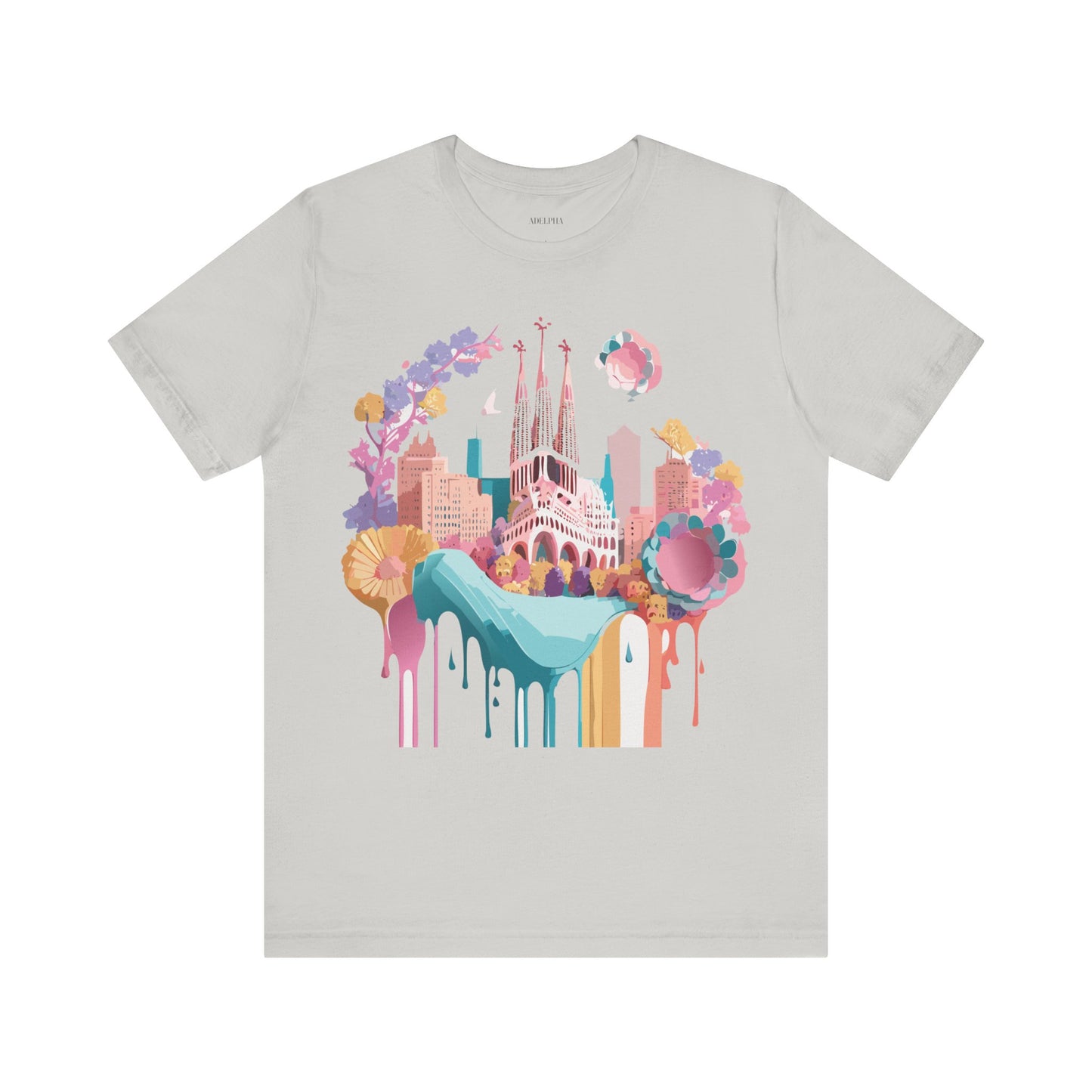 T-Shirt aus natürlicher Baumwolle – Kollektion „Beautiful Places“ – Barcelona