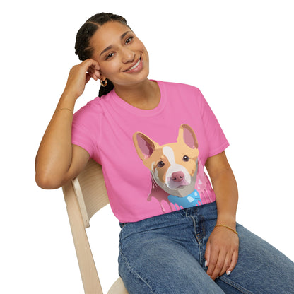 Dog Shirt Unisex Animal Print Tee Cotton T Shirt For Pet Lovers
