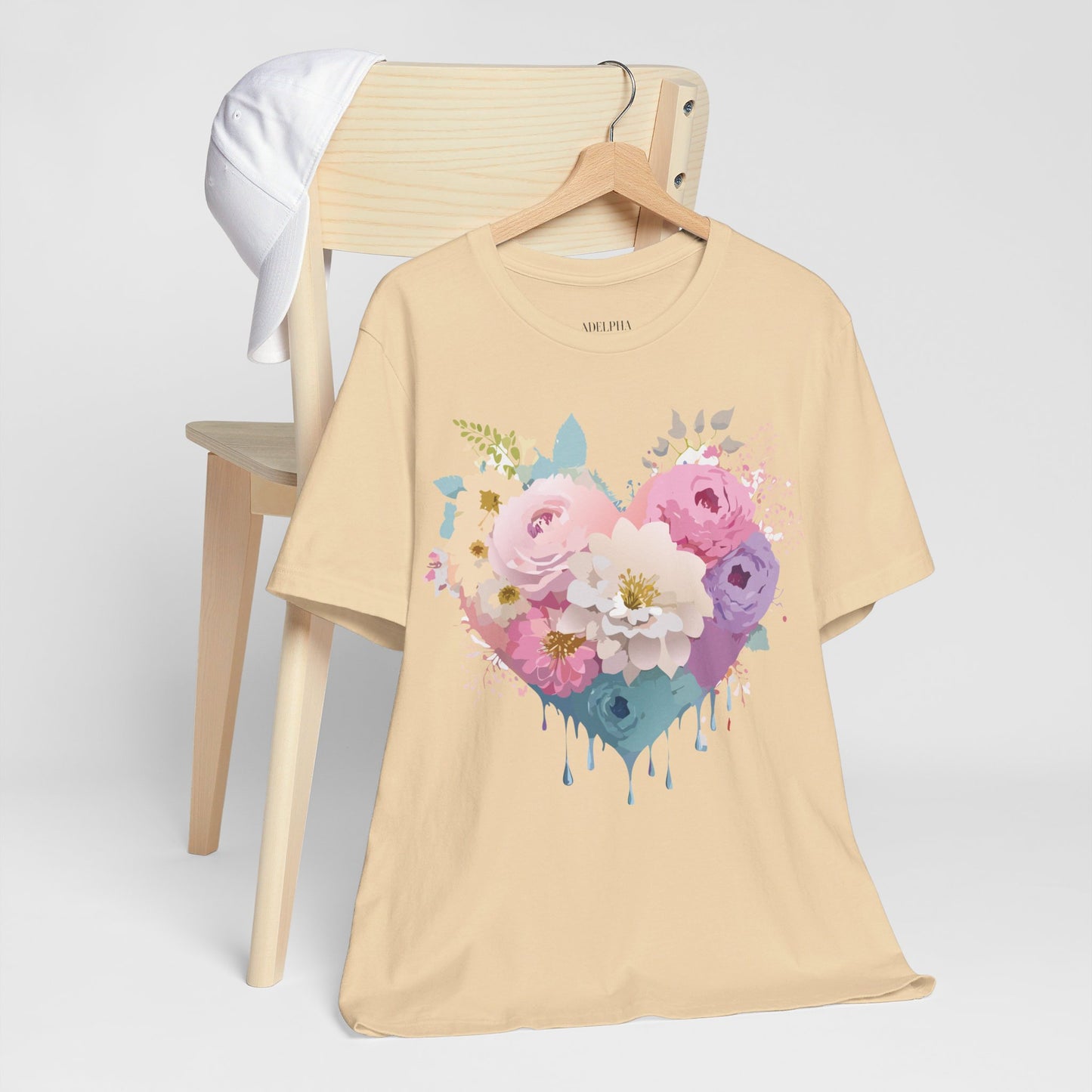 T-Shirt aus natürlicher Baumwolle – Love Story-Kollektion