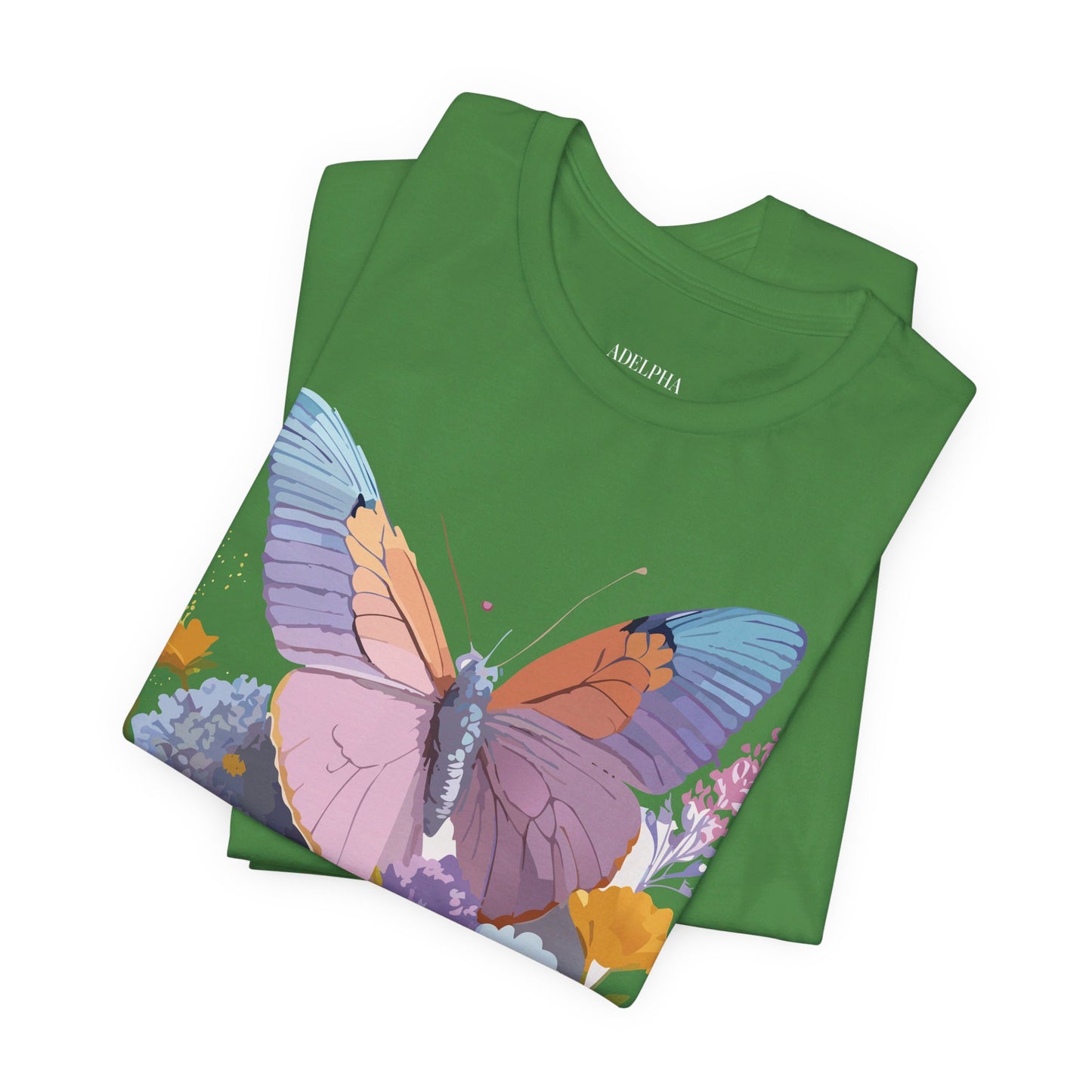 T-Shirt aus natürlicher Baumwolle mit Schmetterling