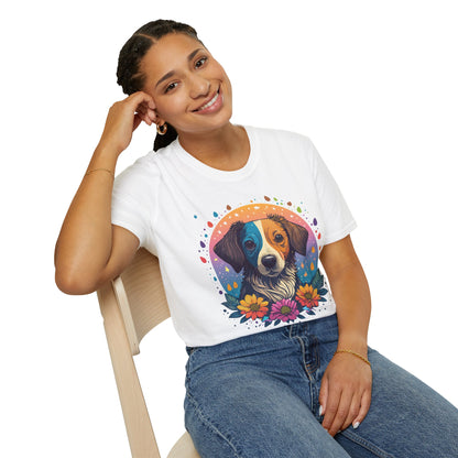Dog Shirt Unisex Softstyle Tee 100 Percent Cotton Gildan 64000