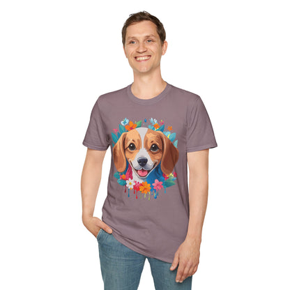 Unisex Dog Shirt Animal Tee Gildan Softstyle 64000 Cotton Tee