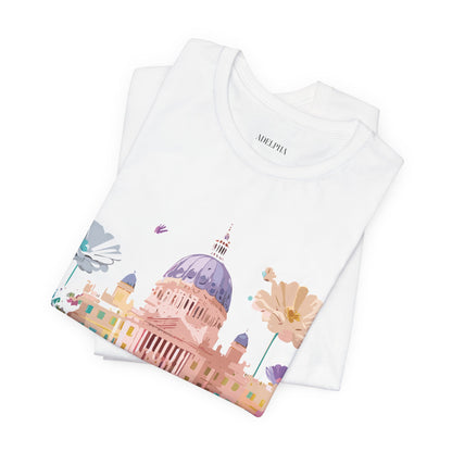 Natural Cotton Tee Shirt - Beautiful Places Collection - Madrid Printify