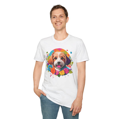 Unisex Dog Shirt Softstyle Cotton Tee Gildan 64000 Animal Tee