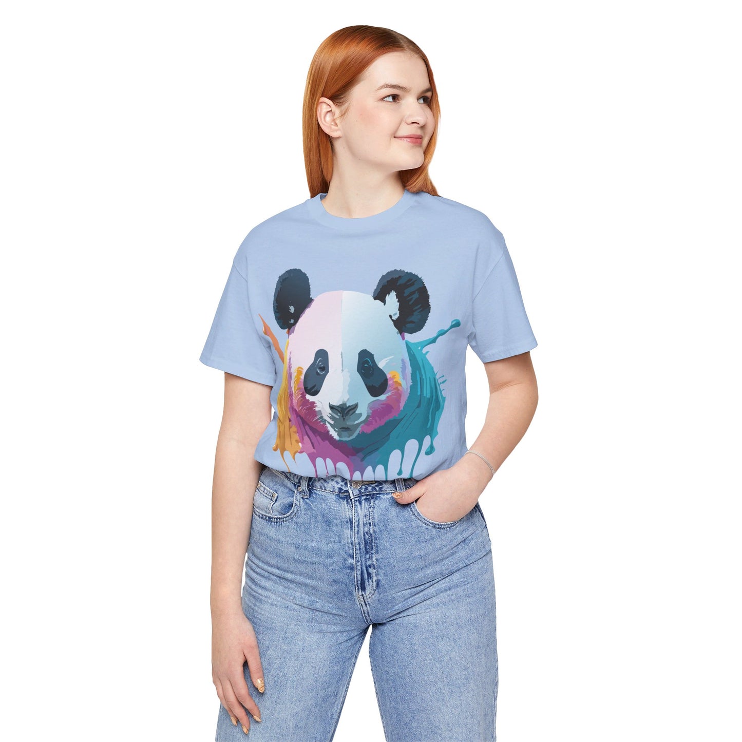 T-shirt en coton naturel avec panda