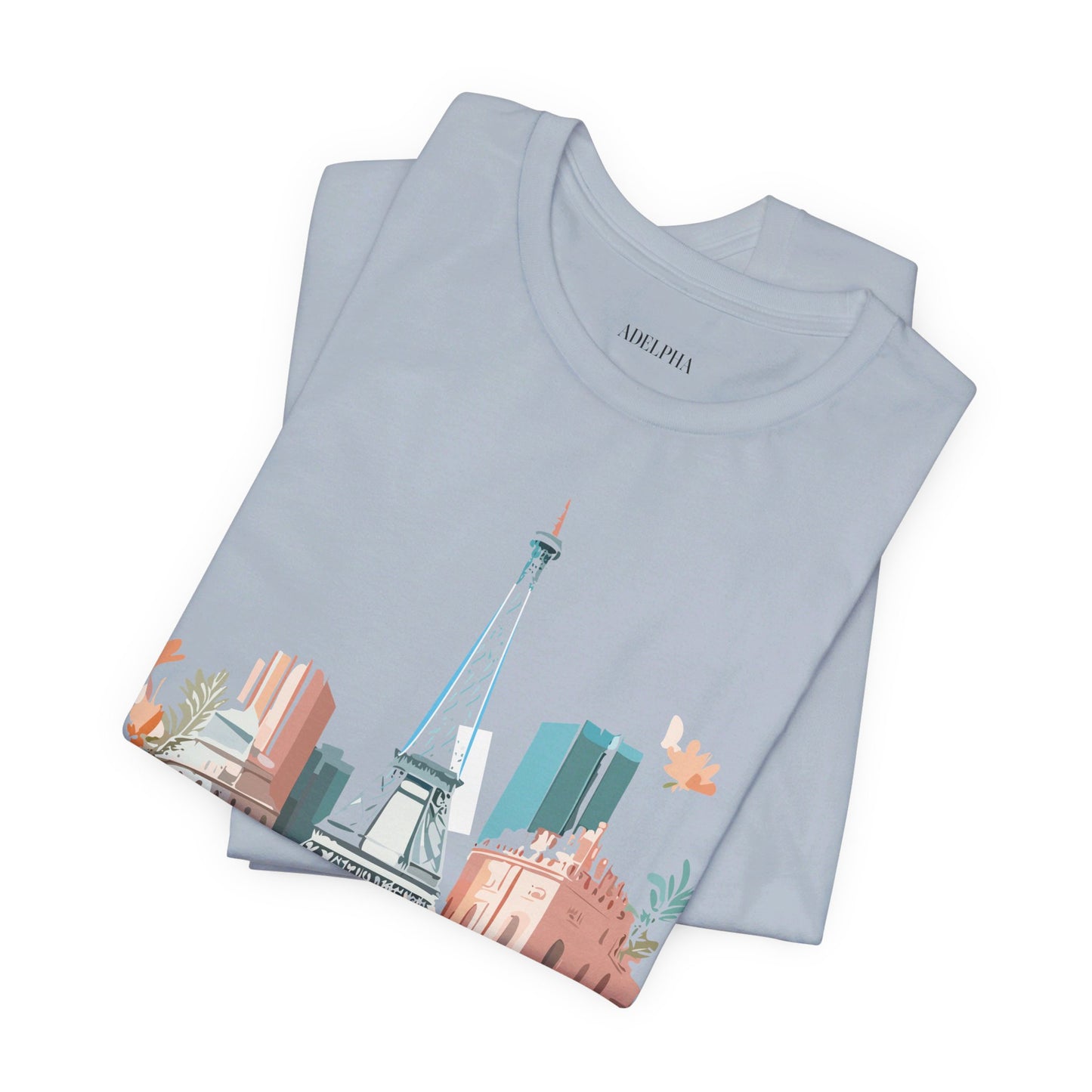 Natural Cotton Tee Shirt - Beautiful Places Collection - Paris