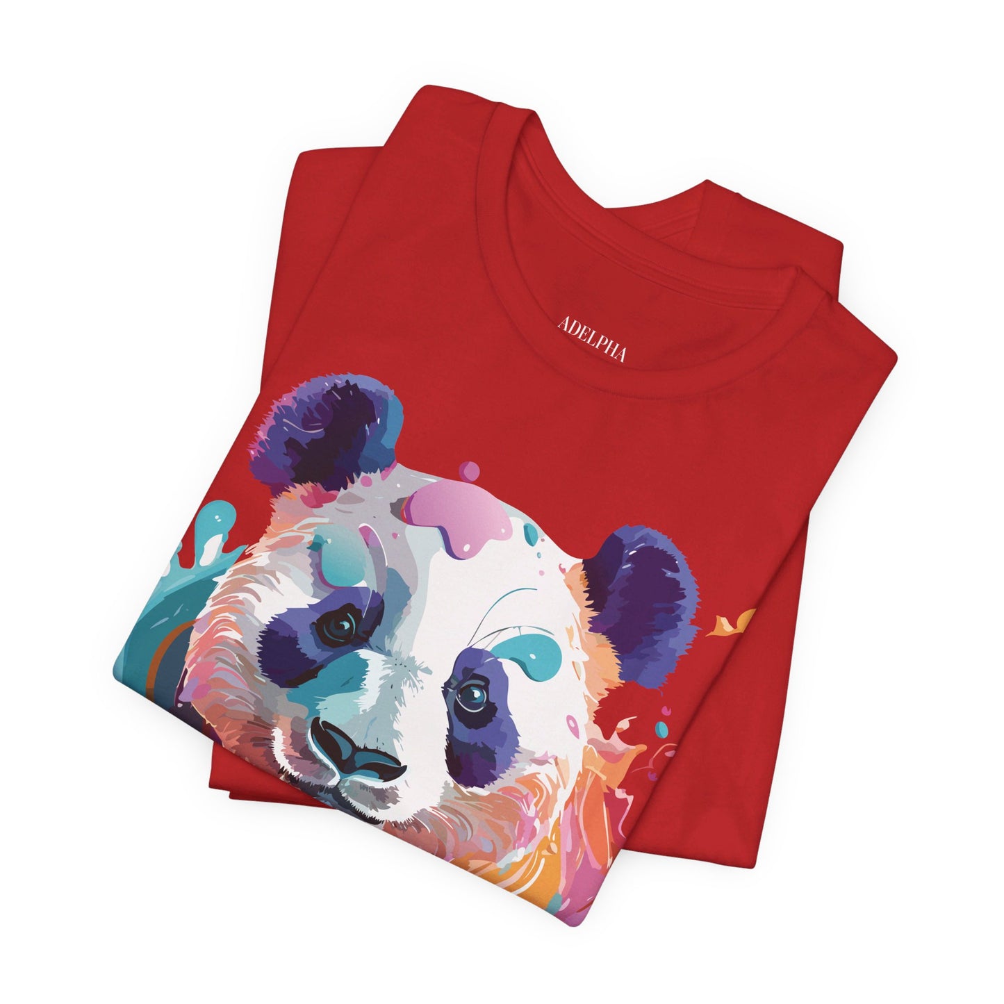 T-shirt en coton naturel avec panda