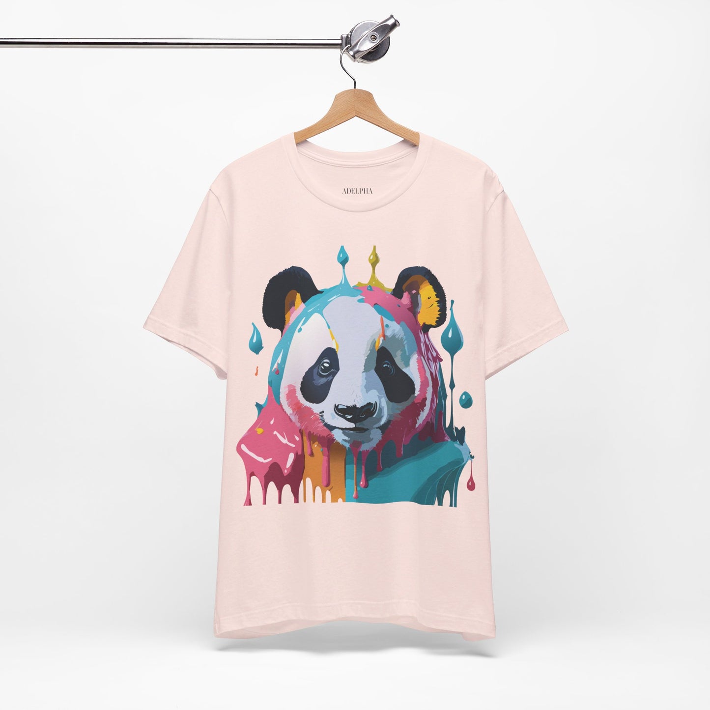 T-shirt en coton naturel avec panda