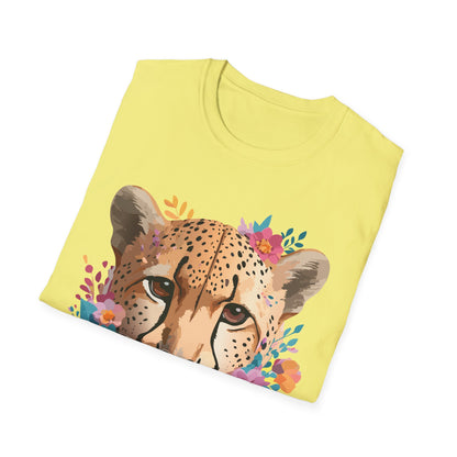 Cheetah Print Unisex Softstyle Tee Gildan 64000 Cotton Short Sleeve Shirt