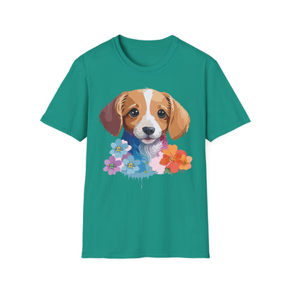 Unisex Dog Shirt Animal Graphic Tee Soft Cotton Gildan 64000