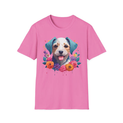 Dog Shirt Unisex Animal Short Sleeve Tee Gildan Softstyle 64000 Cotton Tee