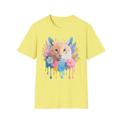 Unisex Cat Shirt Softstyle Tee 100 Percent Ring Spun Cotton Gildan 64000