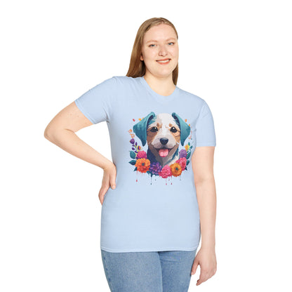 Dog Shirt Unisex Animal Short Sleeve Tee Gildan Softstyle 64000 Cotton Tee
