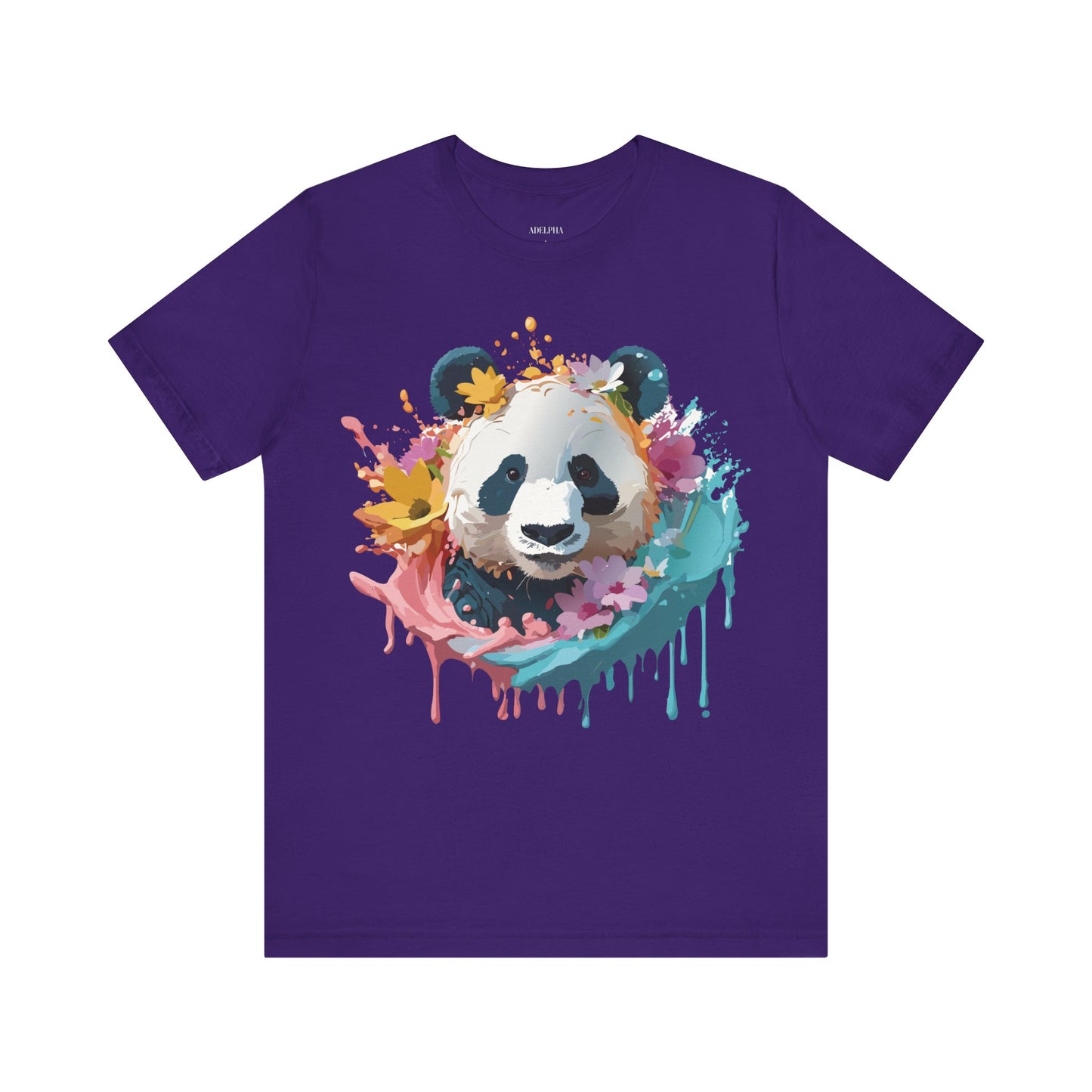 Natural Cotton Tee Shirt with Panda