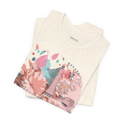 Natural Cotton Tee Shirt - Beautiful Places Collection - Paris Printify