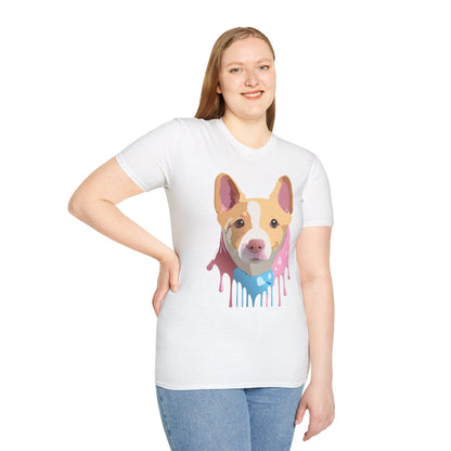 Dog Shirt Unisex Animal Print Tee Cotton T Shirt For Pet Lovers