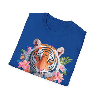 Tiger Shirt Unisex Animal Tee Gildan Softstyle 64000 Cotton Tee