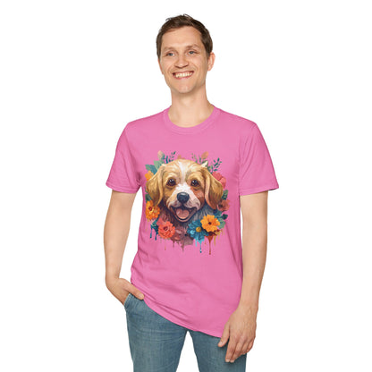 Dog Shirt Unisex Animal Tee Softstyle 64000 Gildan Cotton Tee