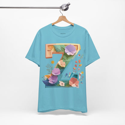 Natural Cotton Tee Shirt - Letters Collection - Z Printify