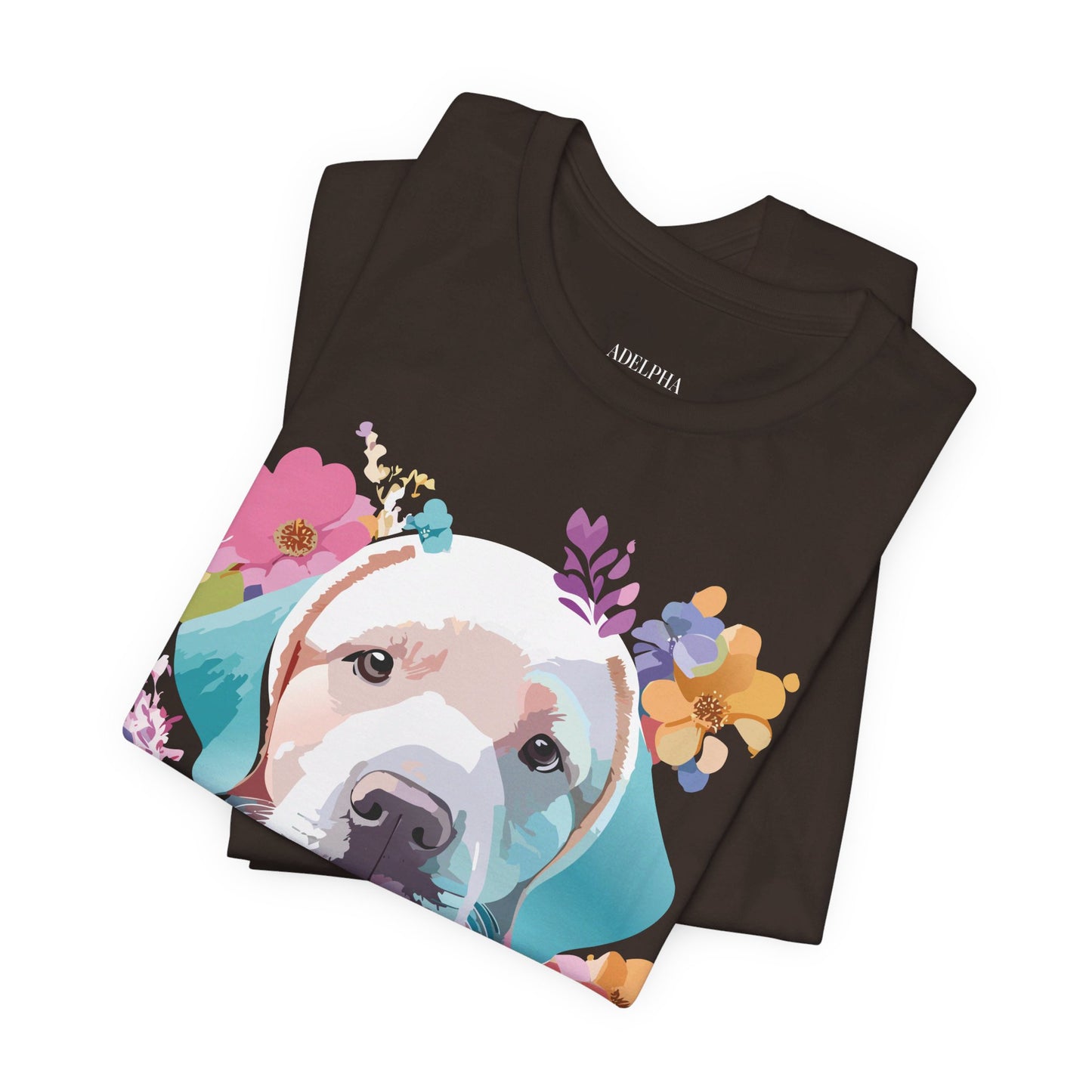 T-shirt en coton naturel avec chien