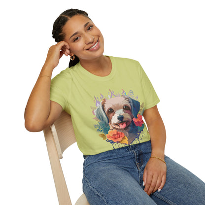 Dog Shirt Unisex Animal Tee Gildan Softstyle 64000 Short Sleeve Tee