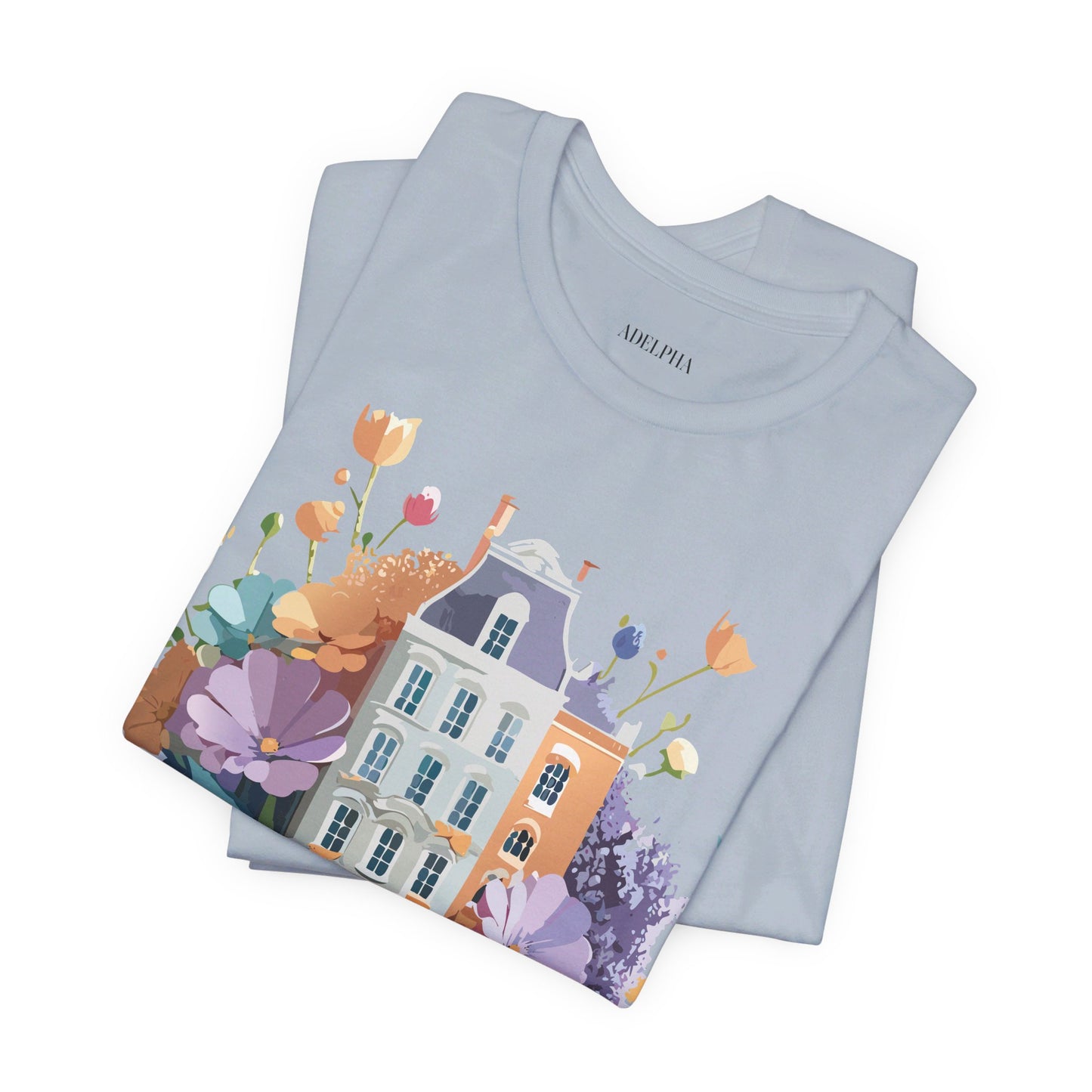 Natural Cotton Tee Shirt - Beautiful Places Collection - Amsterdam