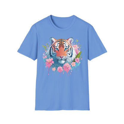 Unisex Tiger Shirt Gildan Softstyle 64000 Cotton Tee Everyday Comfort